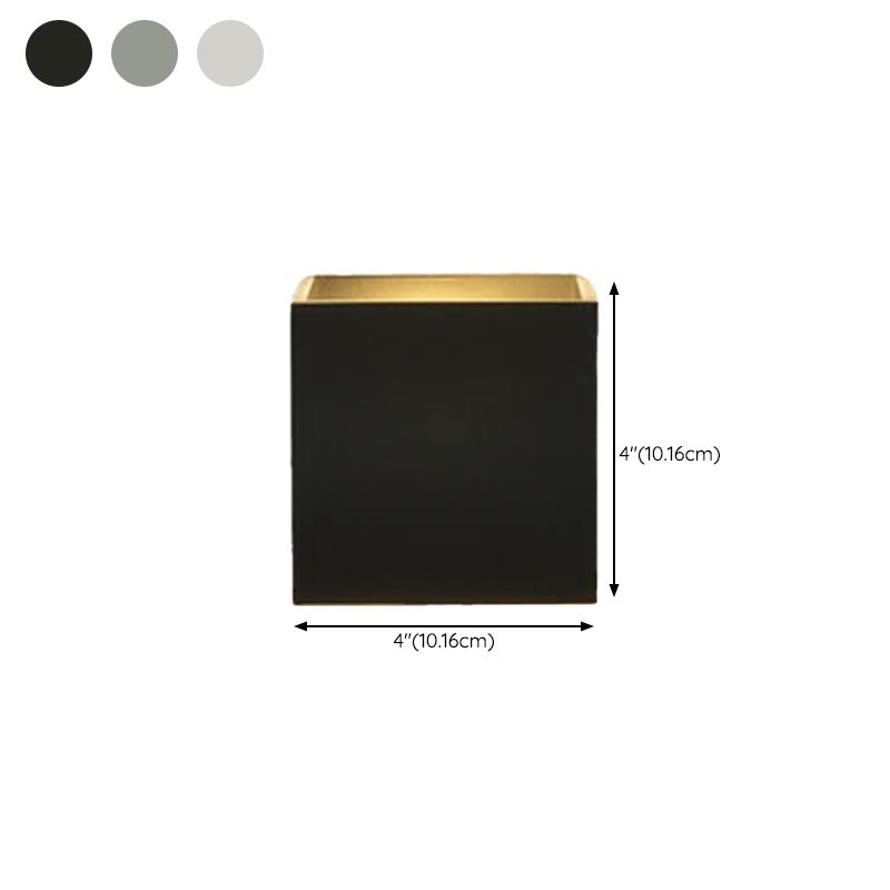 Square Shape Wall Sconce Modern Style Metal 2 Lights Sconce Lamp