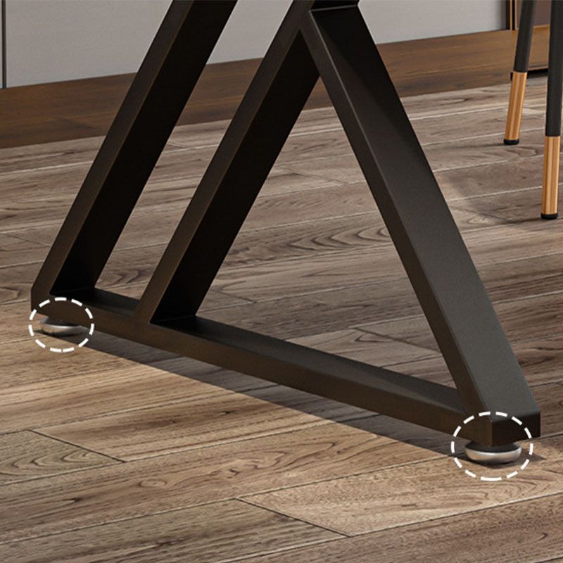 Simple Modern 30" H Desk Rectangular Sled Slate Desk for Home