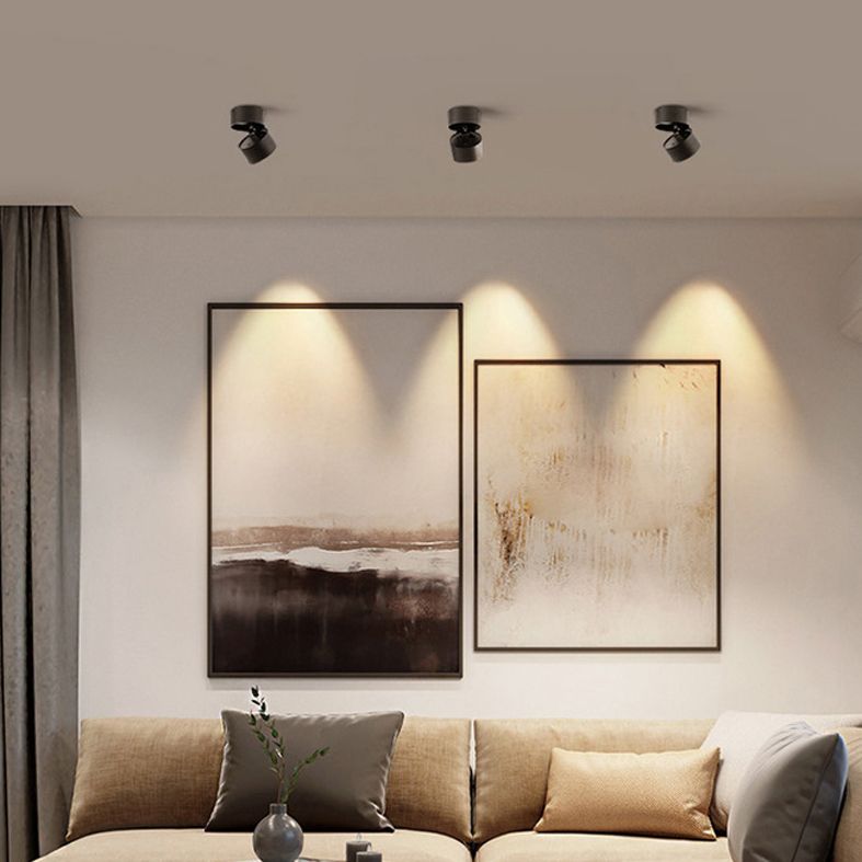 Opvouwbare metalen plafonddownlight Eenvoud LED-inbouwspot voor gang