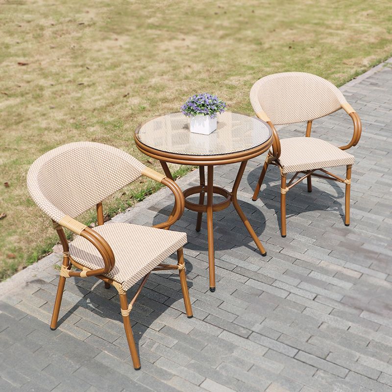 1/3/5 Pieces Patio Dining Table Set Contemporary Bistro Table Set