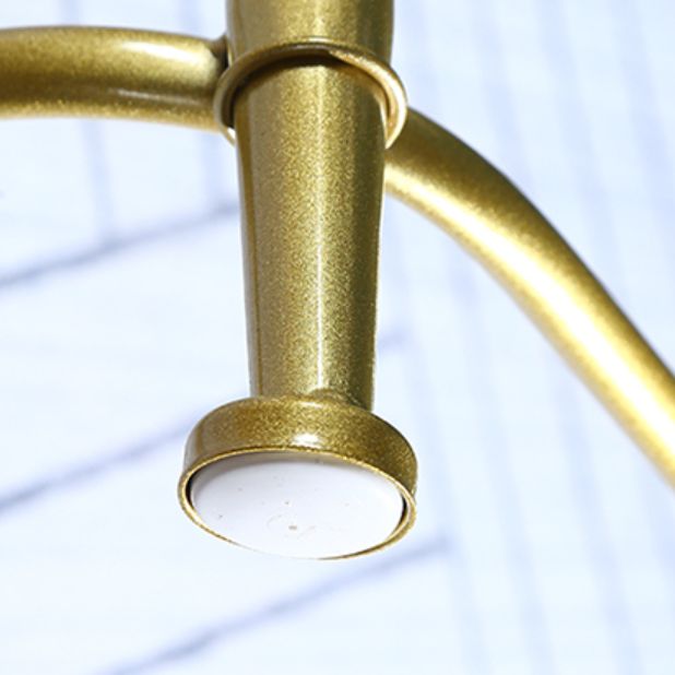 Glam Low Back Counter Stool Round Upholstered Counter Height Stool for Shop