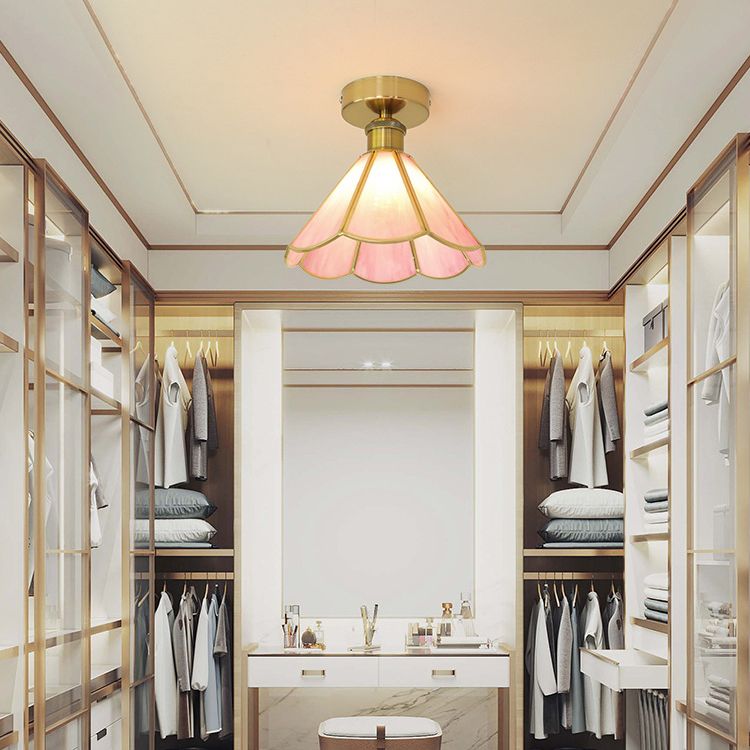 Modern Ceiling Light Creative Glass Flush Mount Light for Living Room