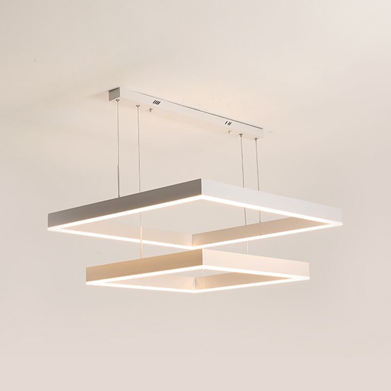 Accesorio de iluminación de lámpara de araña moderno luz colgante de lámpara de múltiples niveles para sala de estar