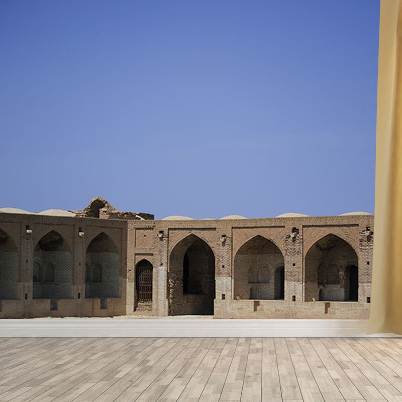 Dry City Landscape Mural Water Resistant Decorative Wall Decor for Bedroom