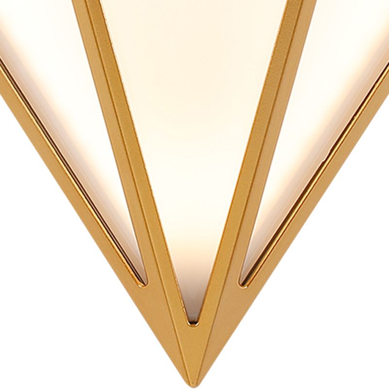 Zeitgenössischer Stil Wandleuchte Gold Diamant Form Wandleuchte für Schlafzimmer