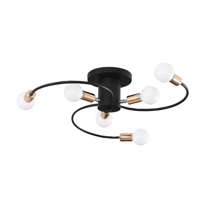 Industrial Ceiling Light Minimalist Flush Mount Light Fixture for Bedroom