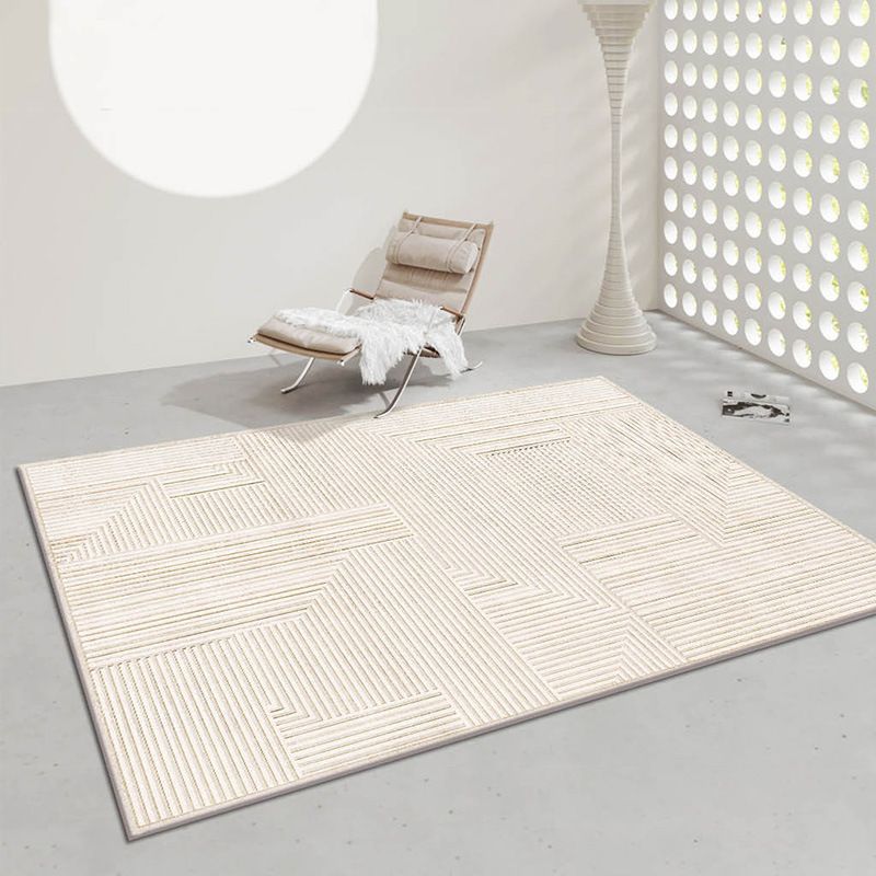 Contemporary Color Block Rug Polyester Indoor Carpet Pet Friendly Area Rug for Living Room