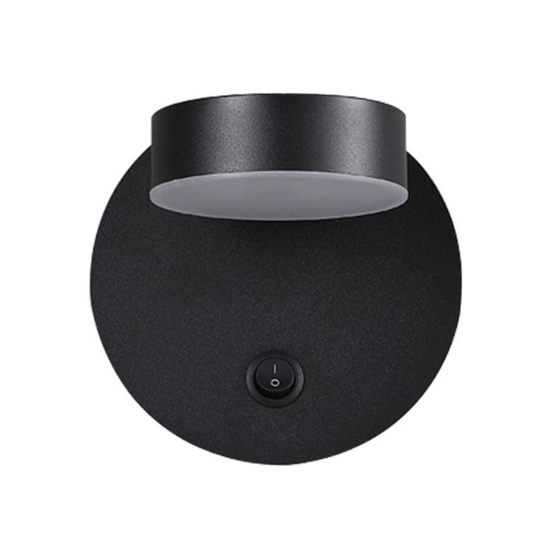 Lampada montata a parete circolare Postmoderna semplicità lampada a monte acrilica per soggiorno