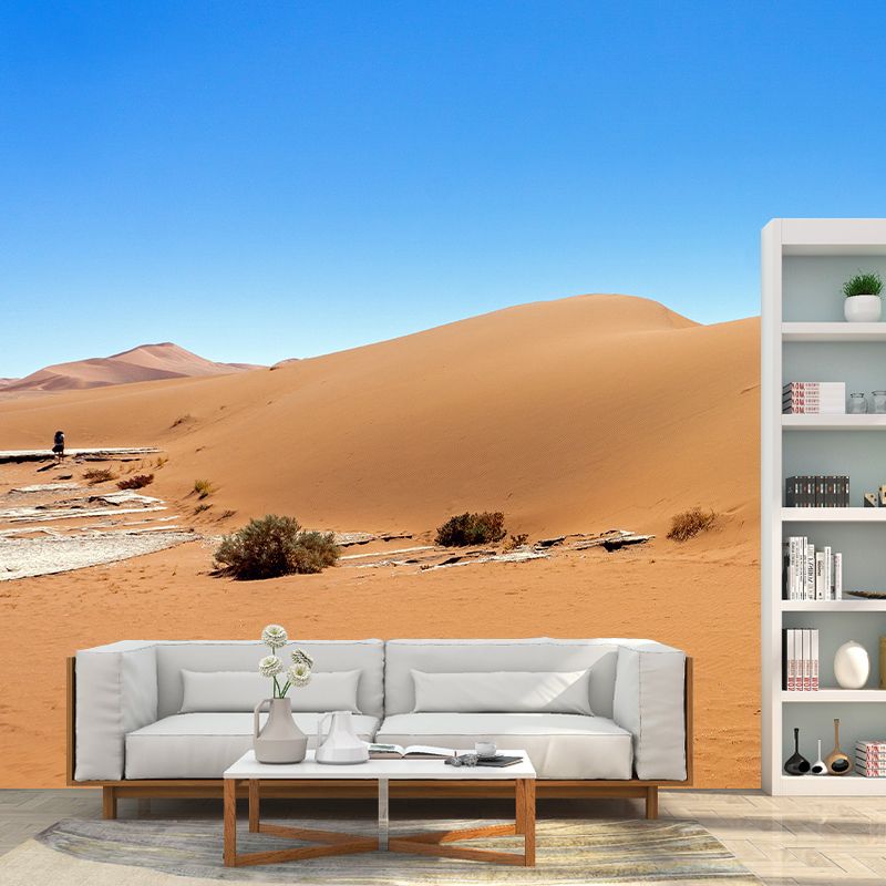 Desert Scenery Contemporary Wallpaper Eco-friendly Wall Decor for Bedroom