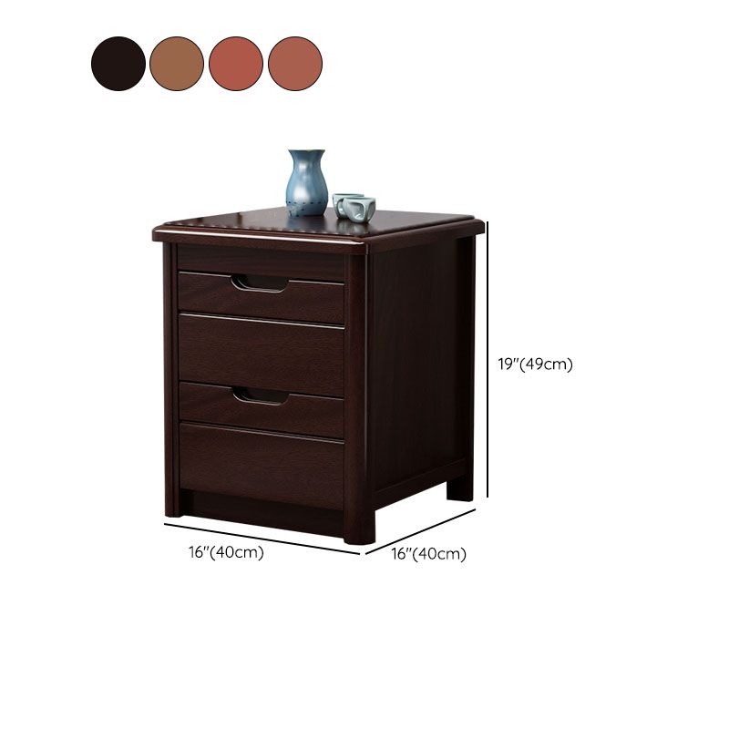 15.6 Inch Width Storage Chest Modern Solid Wood Dresser with 2/3/4/5 Drawers