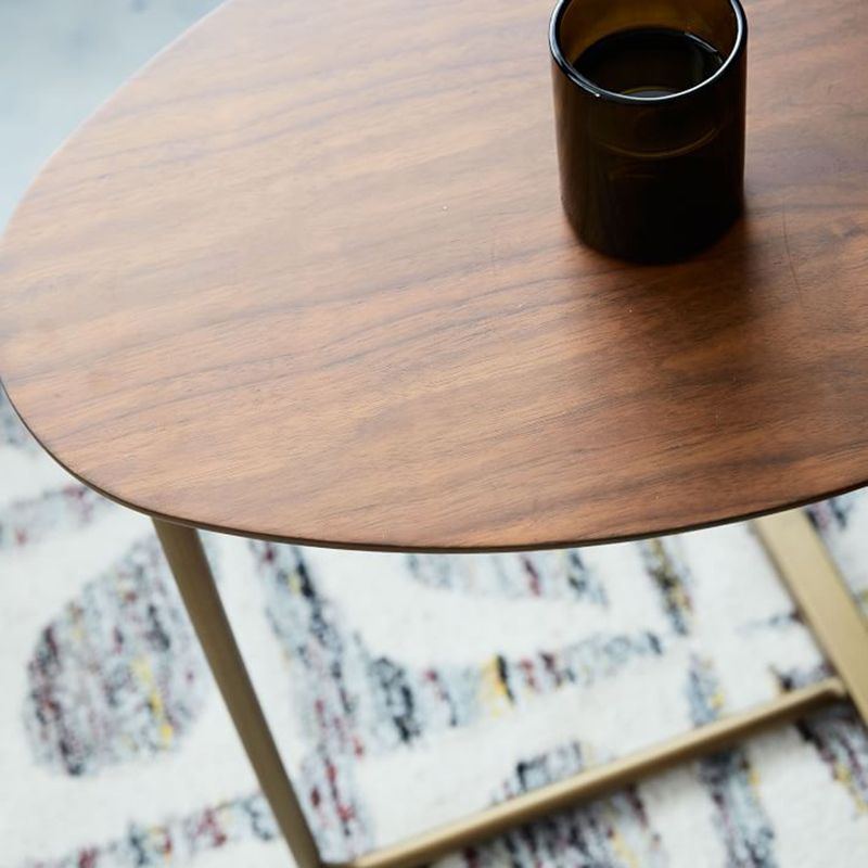 Nordic C End Table Wood Minimalist Side End Table for Living Room