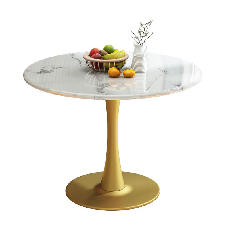29.5''H Luxury Scratch Resistant Marble Table Round Table for Home