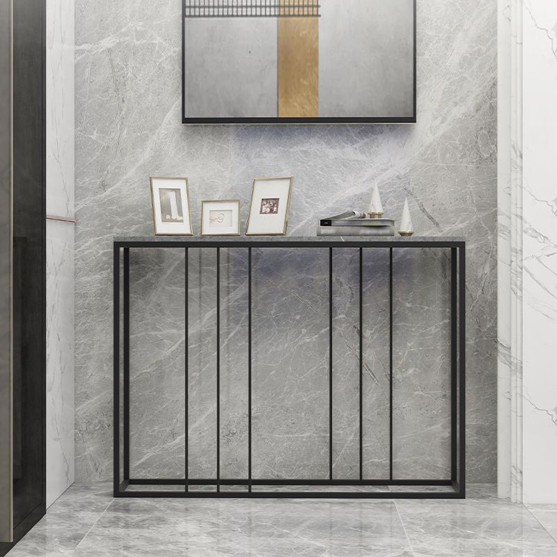 Modern Rectangle Console Table 31.5-inch Tall Iron Accent Table