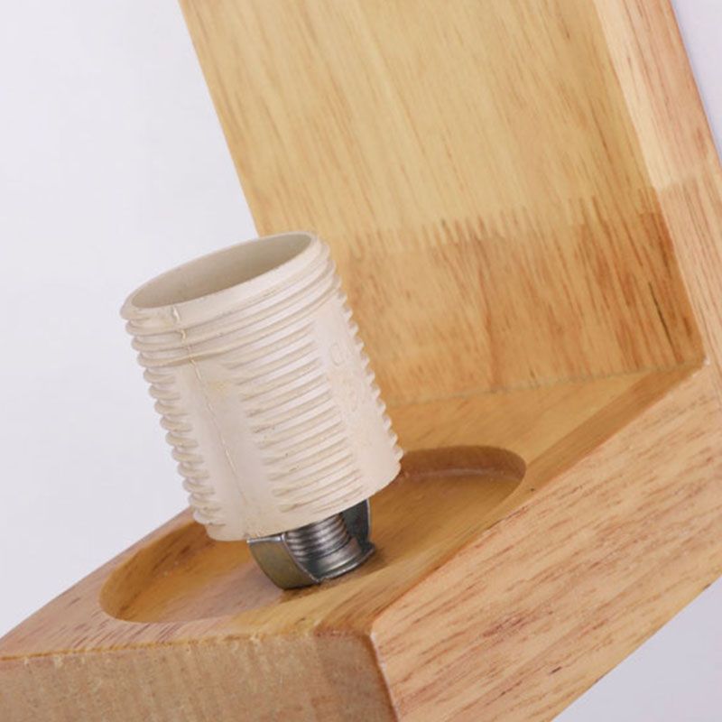 Minimalismo moderno Medón de madera doméstico Domortes con sombra de vidrio para la habitación de los niños del dormitorio