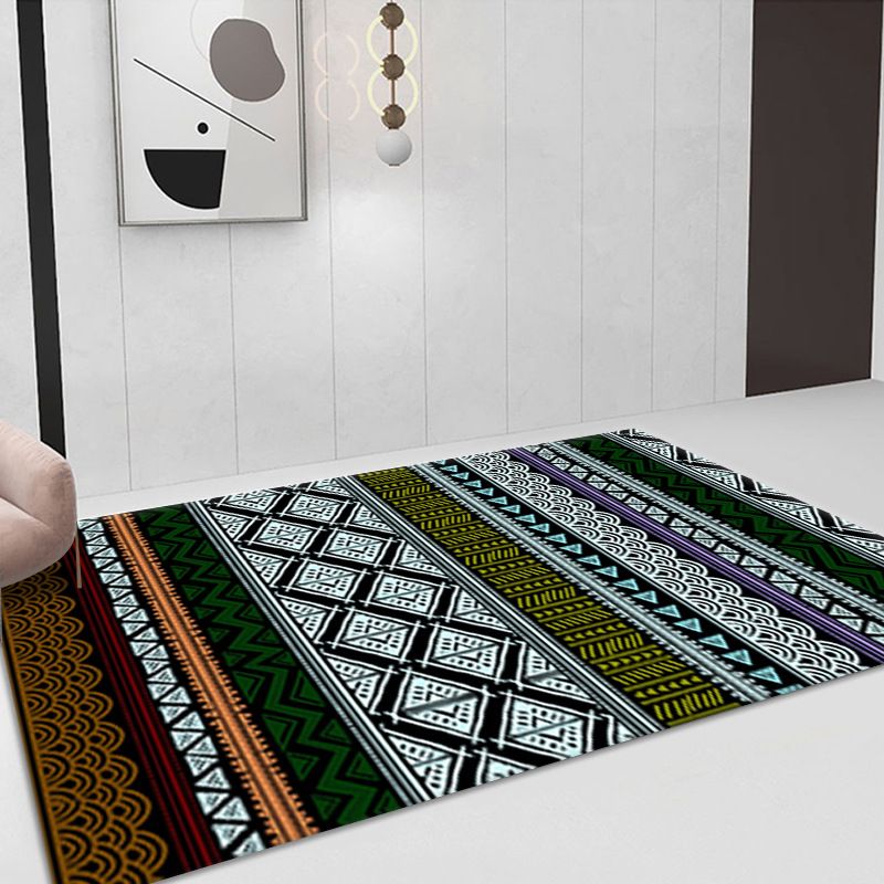 Tone blanc shabby chic tapis polyester tapis tribal classicisme tapis en salle du tapis sans glissement pour le salon