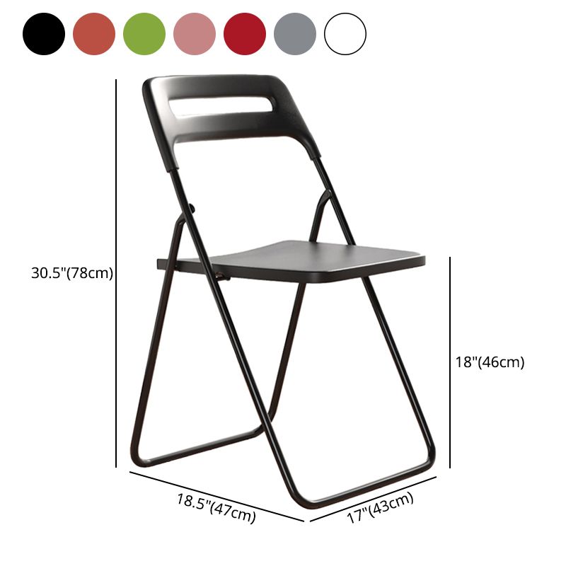 Modern Style Plastic Dining Armless Chairs Open Back Dining Side Chairs for Home Use