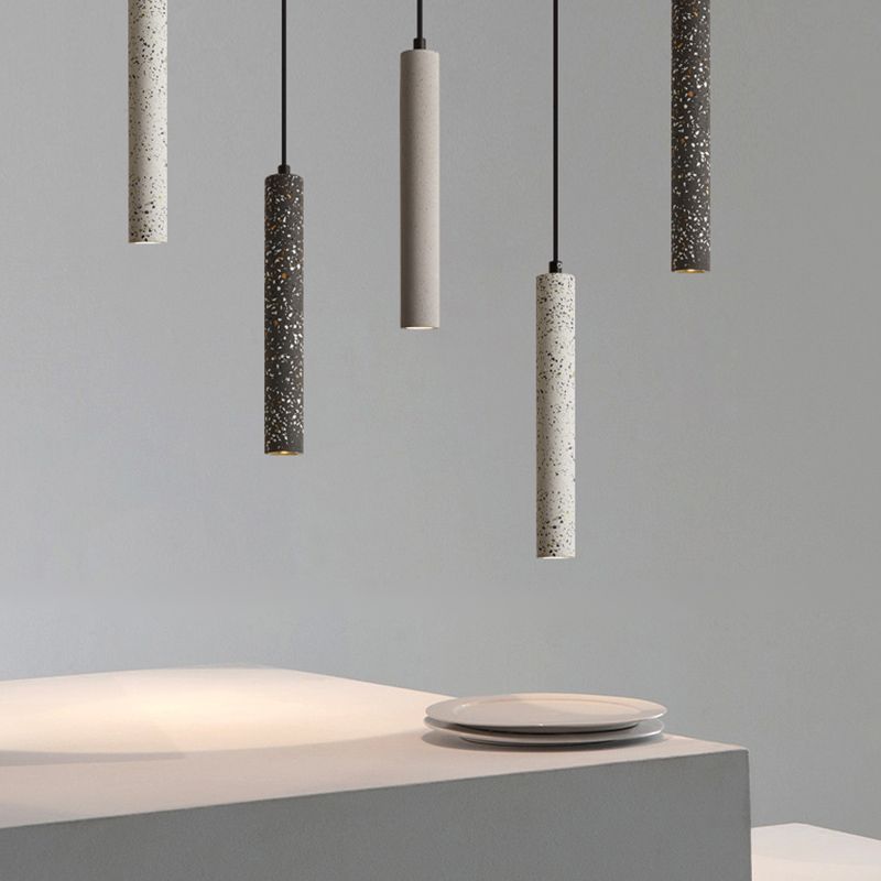 Moderner Stil hängend Licht Zement Anhänger Beleuchtungsstoffe für Wohnzimmer
