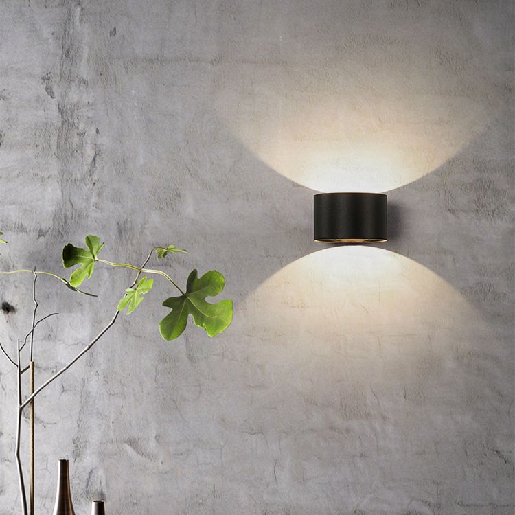 2 luces Luz de pared de metal de estilo geométrico de forma geométrica Luz de montaje de pared de luz