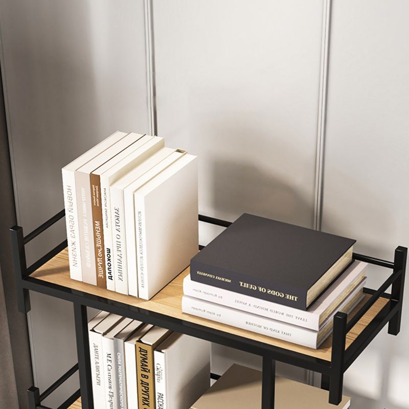 Open Back Metal Bookshelf Scandinavian Style Bookcase for Home Office Study Room