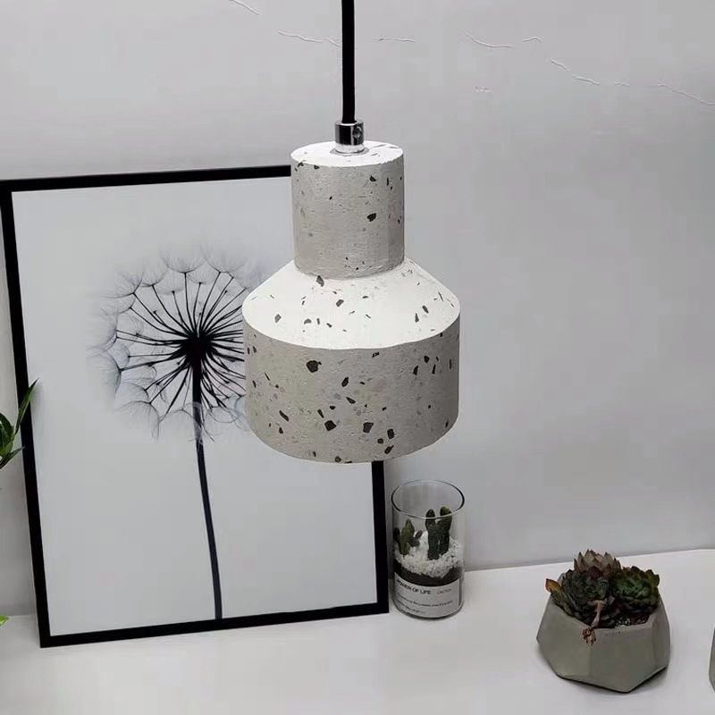 Estilo nórdico Minimalismo Lámpara colgante de terrazo 1 Light Creative dormitorio Fije de iluminación