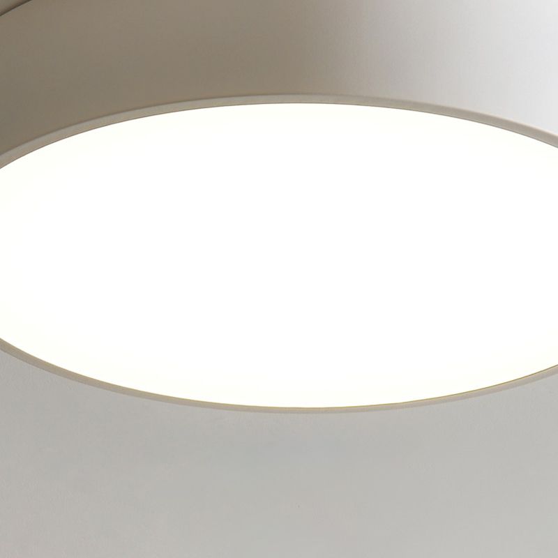 Lámpara de techo empotrada redonda Macaron con protector acrílico para sala de estar