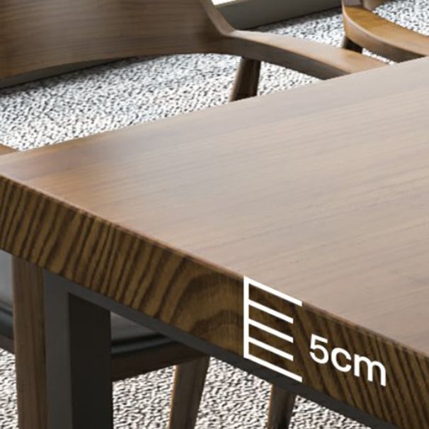 Modern 1/10 Pieces Dining Set Rectangle Pine Wood Dining Table for Cafe