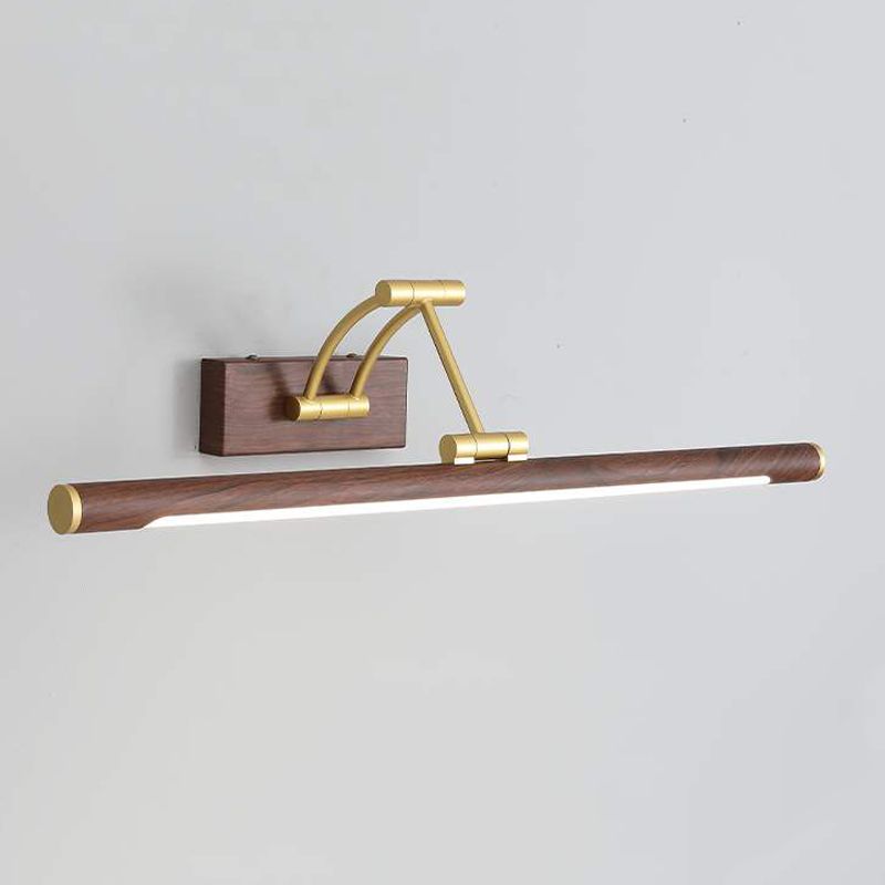 Metal Linear Shape Wall Sconce Modern Style 1 Light Mirror Wall Mount Light