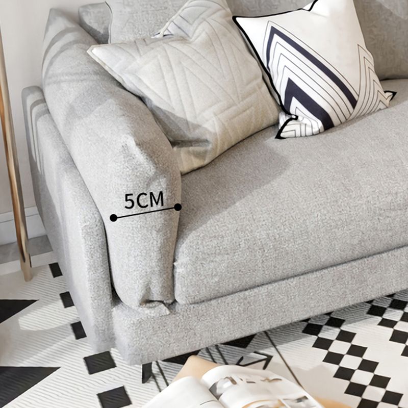 Contemporary Cushions Standard Square Arm Living Room Settee