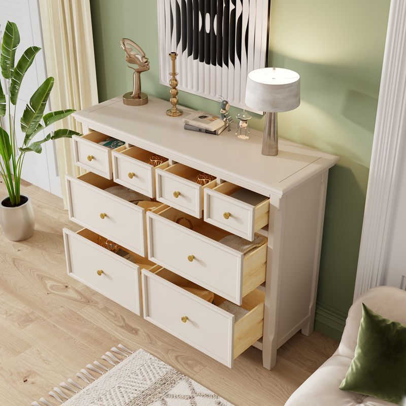 Wooden Dresser Classic Glam Storage Chest Dresser for Bedroom