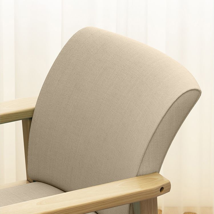 Inicio Sillón escandinavo Silla de comedor con respaldo sólido tapizada en madera