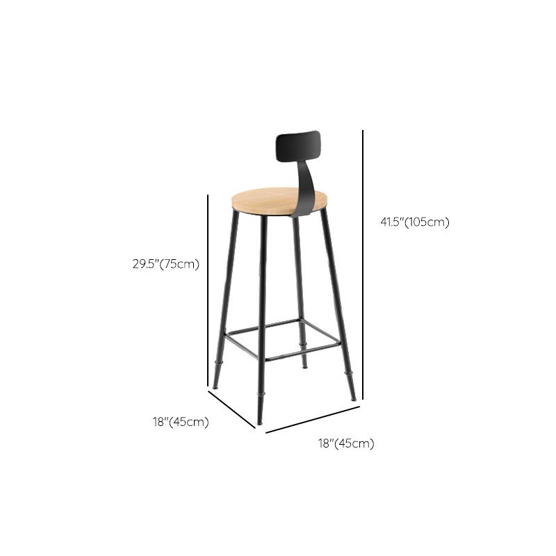 Industrial Bar Stool and Table Set 1/5 Pieces Pub Dining Set