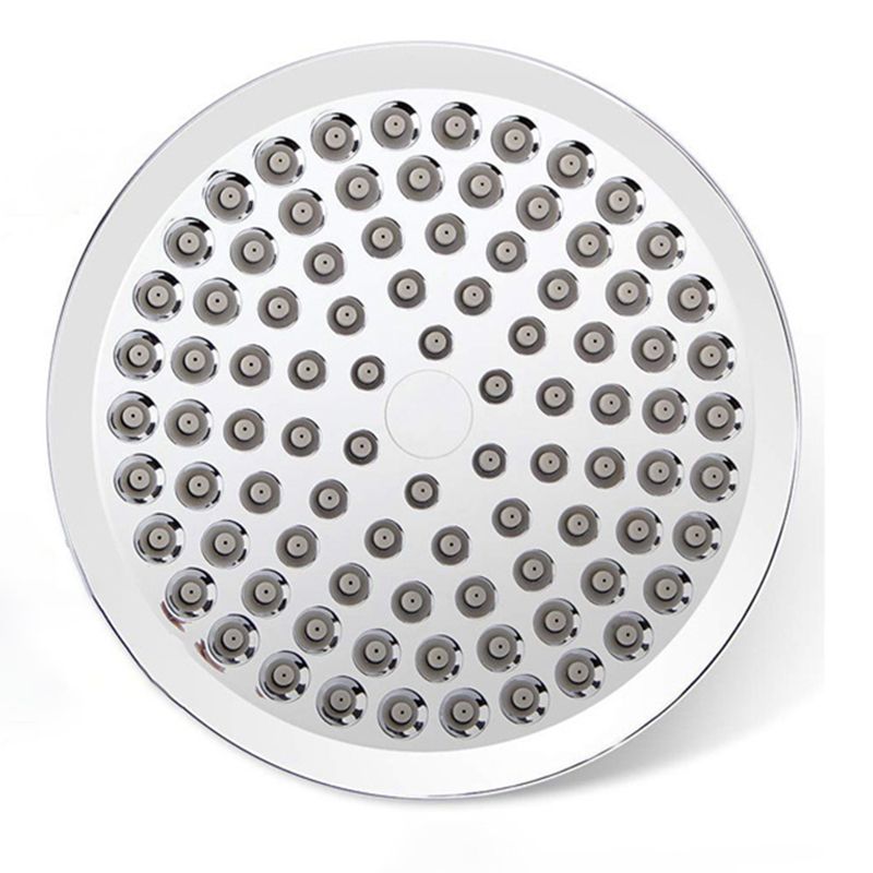 Contemporary Shower Combo Dual Shower Head Chrome Wall-Mount Round Shower Head