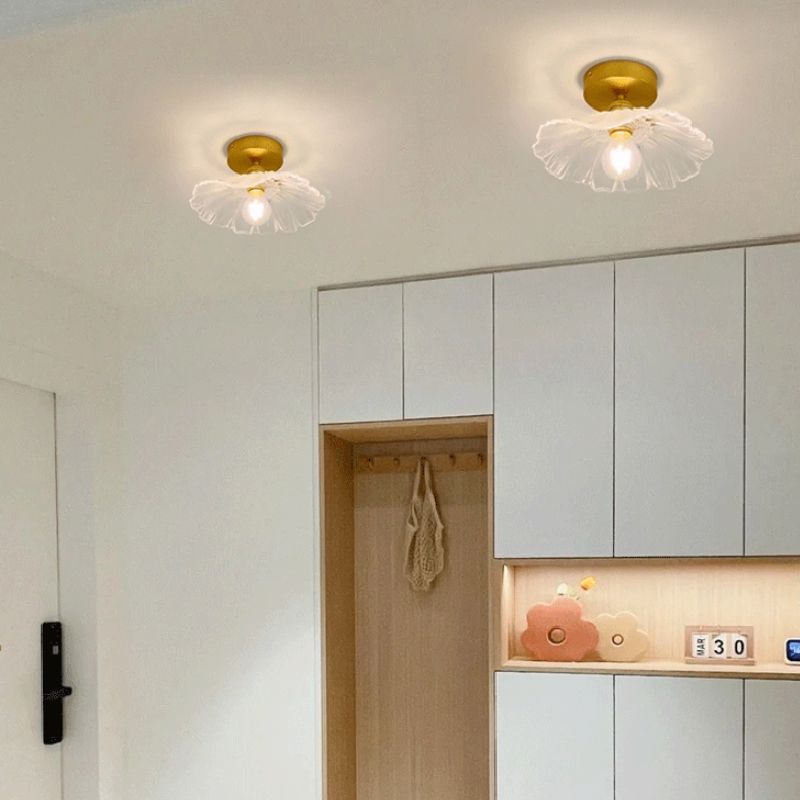 Nordic Style Ceiling Lamp Lotus Leaf Shape Ceiling Light for Living Room