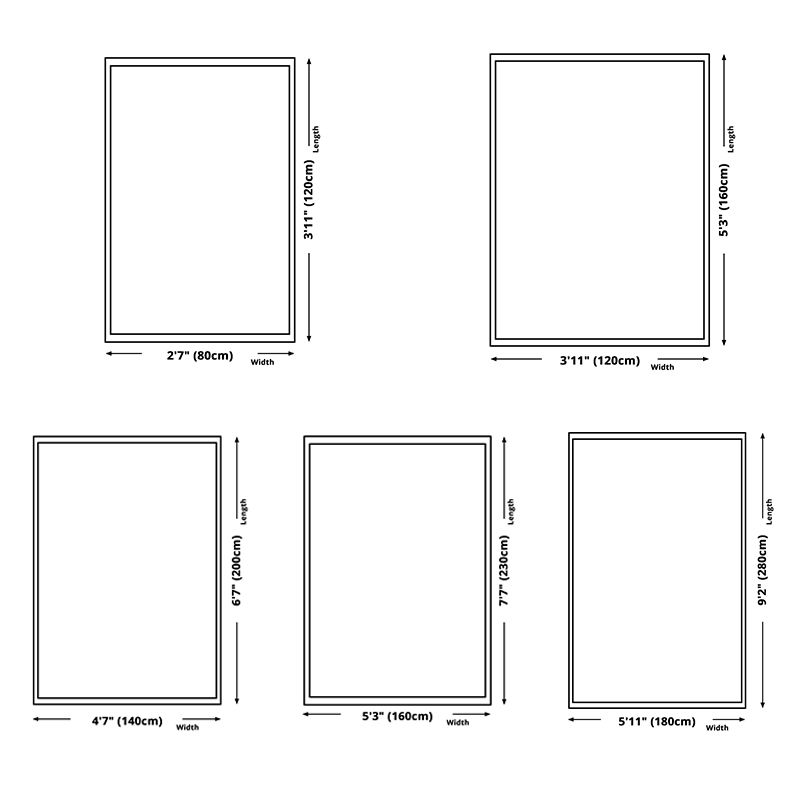 Modern Area Rug Novelty Geometric Pattern Carpet Living Room Polyester Rug with Non-Slip Backing