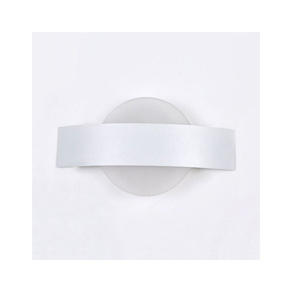 Runde/quadratische Acryl -Wandleuchte -Leuchte zeitgenössische LED Schwarz/Weiß -Finish -Wandlampe mit Metallrückenplatte in weißer/warmer Beleuchtung