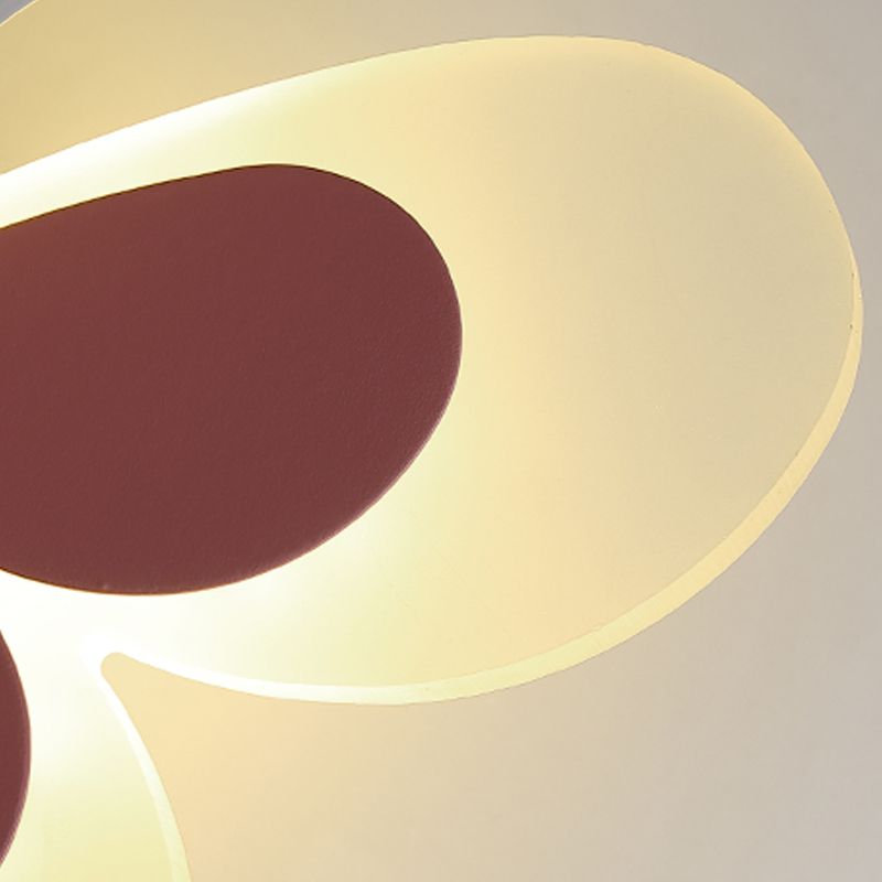 1 Light Butterfly Wall Sconce Modern Style Metal Wall Lighting for Bedroom