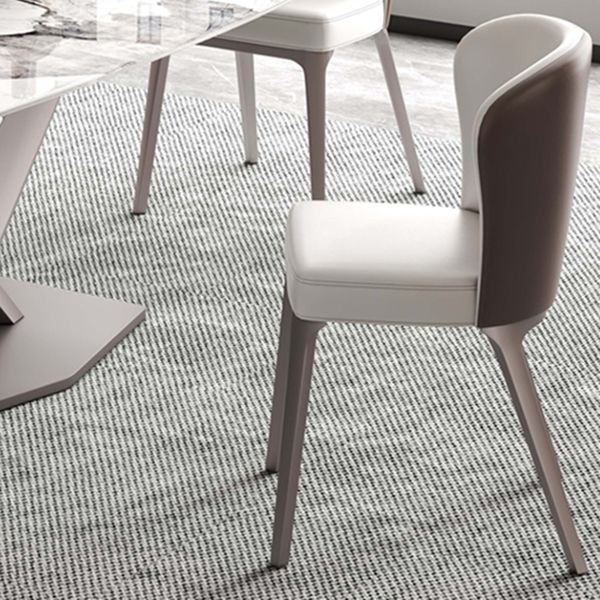 Luxury 1/4/5/6/7 Pieces Dining Set Sintered Stone Dining Table Set with Leather Chairs