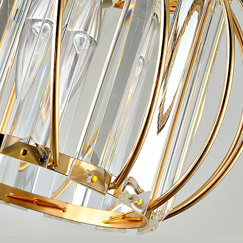 Lantern Hanging Ceiling Light Minimalist Style Crystal Hanging Pendant Light for Aisle
