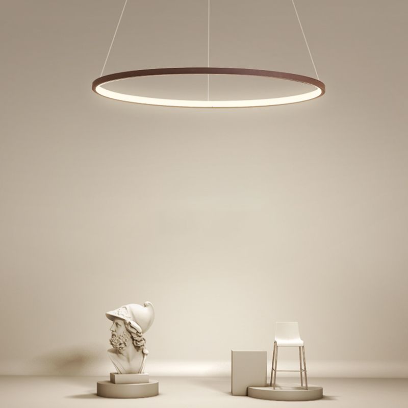 Ring Shape Pendant Light Fixture LED Suspension Lighting Fixture for Dinning Room