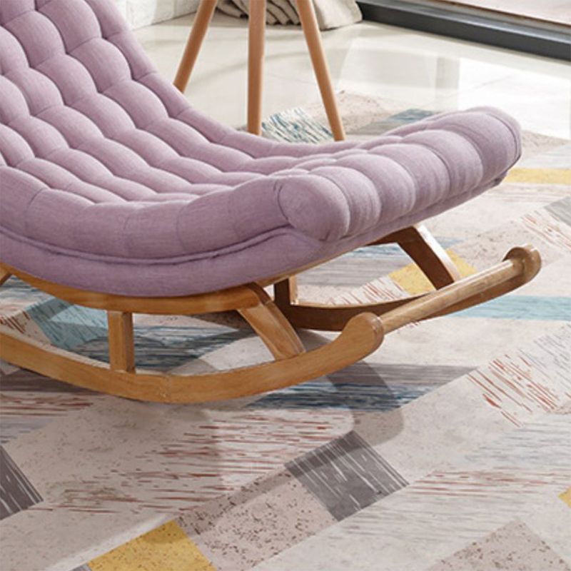 Contemporary Indoor Rocking Chair Nursery Sofa Rocking Chair with Ottoman