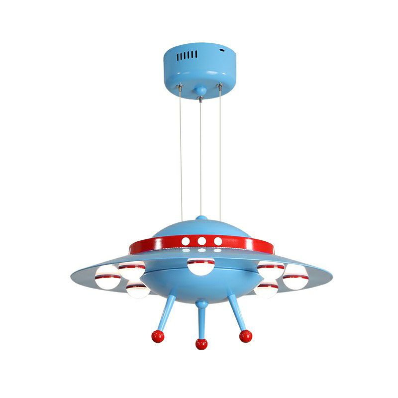 Flying Saucer Child Room Chandelier Pendant Light Acrylic Cartoon LED Ceiling Light