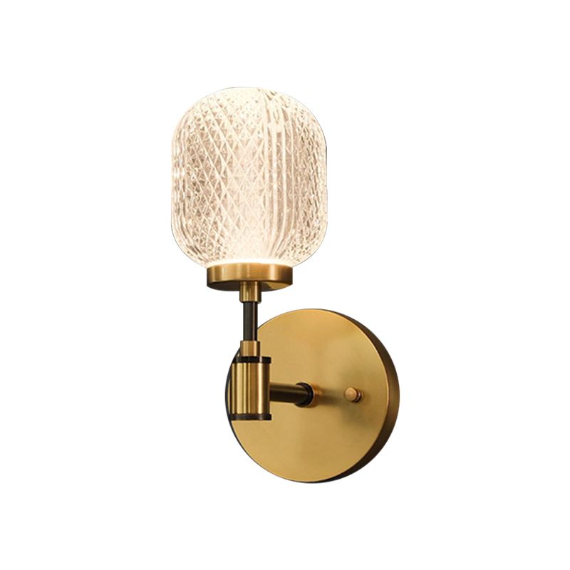 Modern Sphere Wall Mount Light Fixture 1 Light Wall Sconce for Living Room