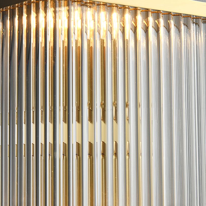 Iluminación de pared geométrica de vidrio estilo moderno múltiples luces de luz montada en la pared