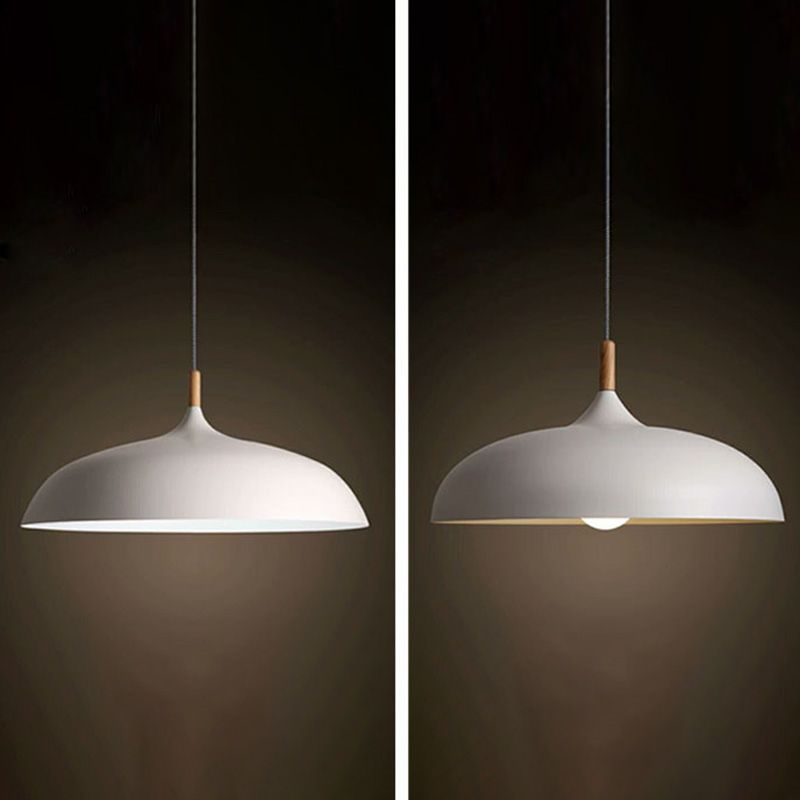 Bowl Shape Contemporary Macron One Head Metal Hanging Lamp Kit for Bedroom Dinning Room