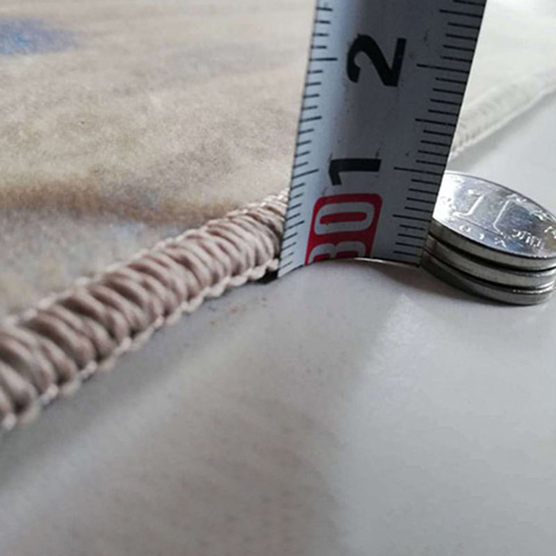 Decorative Geometry Printed Area Rug Modern Simplicity Area Carpet Polyester Non-Slip Backing Carpet for Living Room