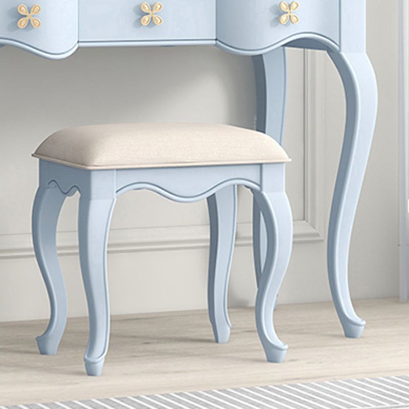 3 Storage Drawers & Mirror Vanity Set Victorian Wood Make-up Vanity