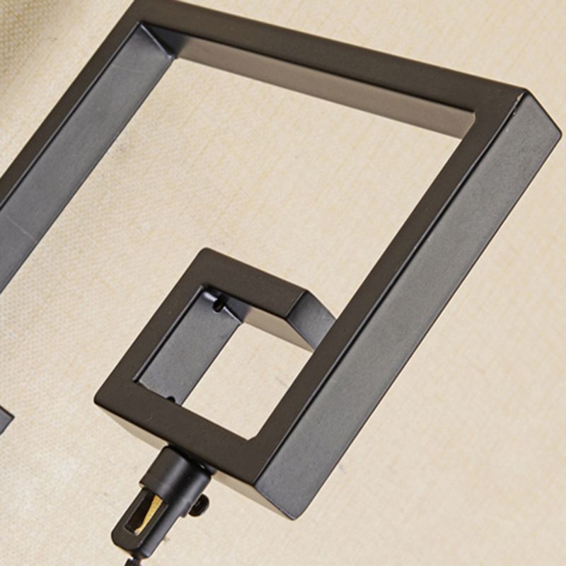 Metal Red Wall Lighting Fixture Oval 1 Light Classic Style Sconce for Tea House with Fabric Shade