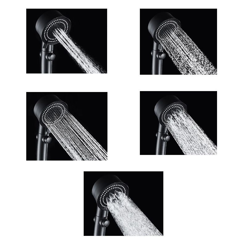 Plastic Handheld Shower Head Bathroom Adjustable Spray Pattern Shower Head