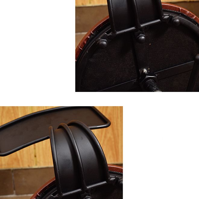 Industrial Metal Bar Stool Swivel Adjustable Height Patio Bar Stool