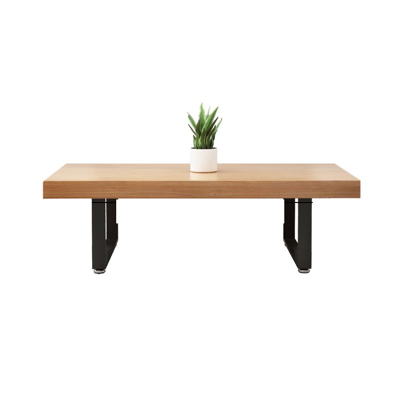 Nordic Rectangular Coffee Cocktail Table Wooden Sled Coffee Table